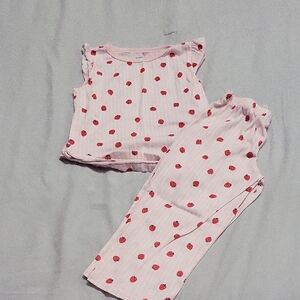 Carter's Pink Ladybug Pajama Set